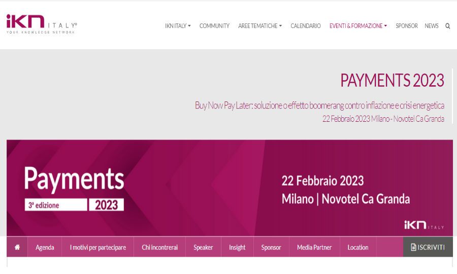 L'evento di IKN Italy si terrà a Milano il 22 febbraio. 
